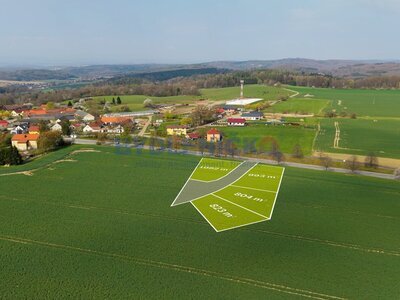 Prodej stavebních pozemků v obci Chotýčany, okres České Budějovice.