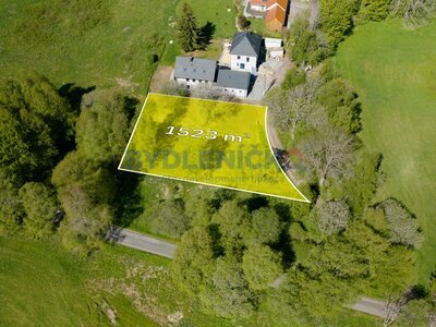 Prodej stavebního pozemku u Lipenské nádrže o výměře 1 523 m², Bližší Lhota, Horní Planá