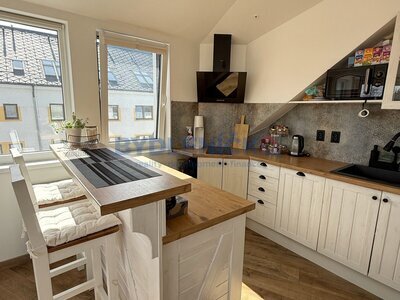 Pronájem podkrovního bytu 2+kk, 44 m2, po rekonstrukci, ulice Holečkova, České Budějovice