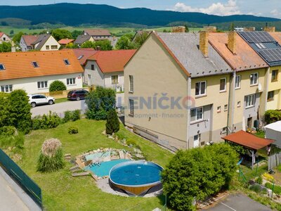 Prodej řadového rodinného domu, 71 m2, se zahradou 474 m2, Kájov, okr. Český Krumlov