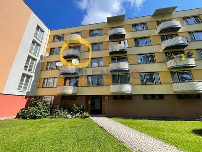 Pronájem bytu 1+1 s balkonem, Sídliště 388, Velešín